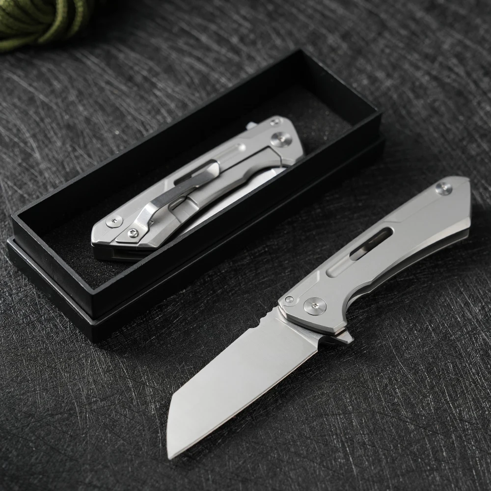 High quality D2 blade survival EDC tactical pocket D2 knife with Belt Clip