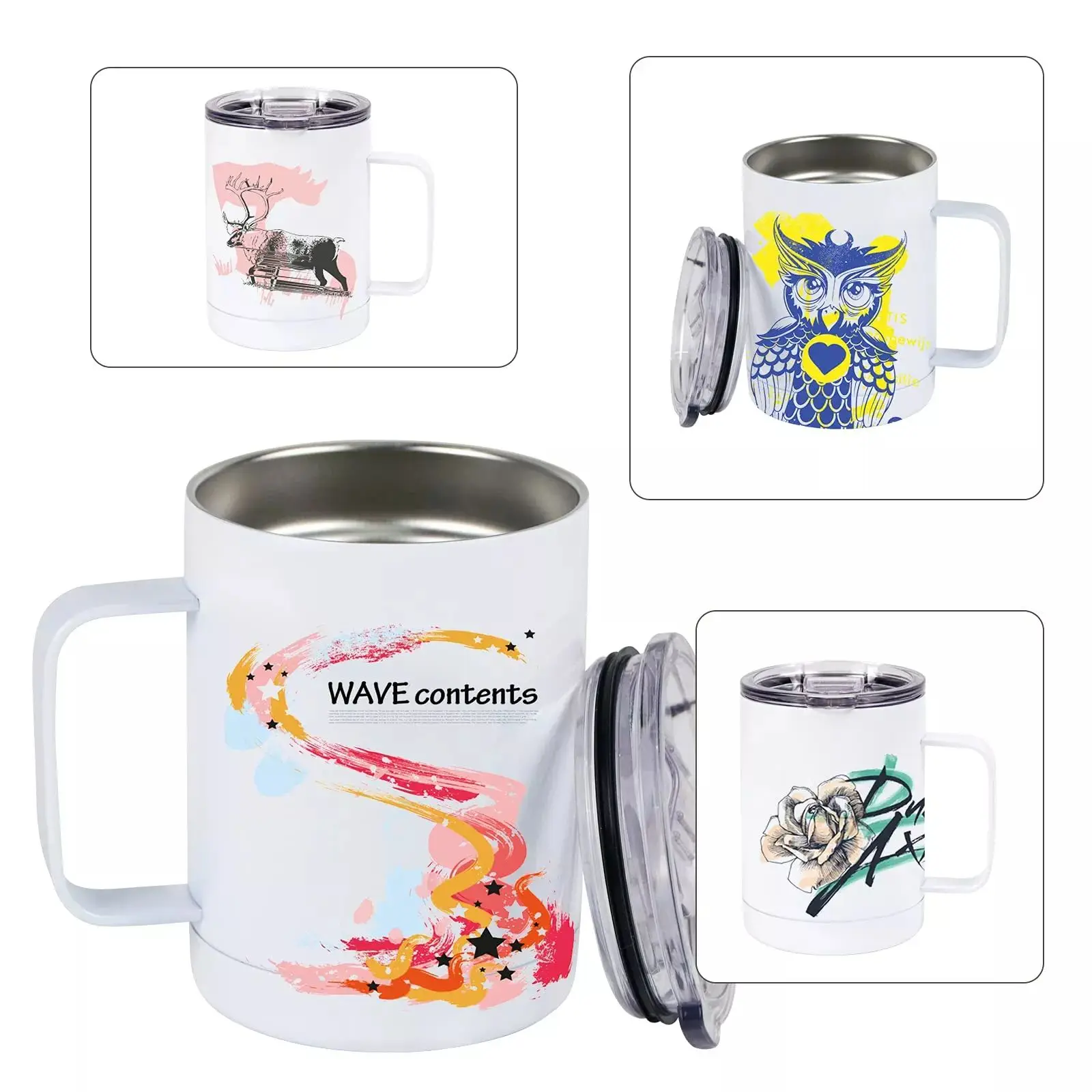 Wholesale 11oz Coffee Cup Sublimation Double Wall Stainless Steel Mug For Customization- Buy Taza Sublimation Stainless Steel Mu