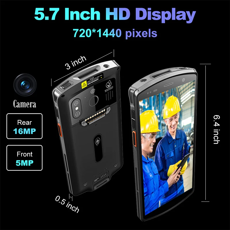 Портативный КПК Orchid DT50 на android 9 0 4G Wi-Fi GPS NFC RFID портативный терминал данных промышленные со сканером штрих-кодов