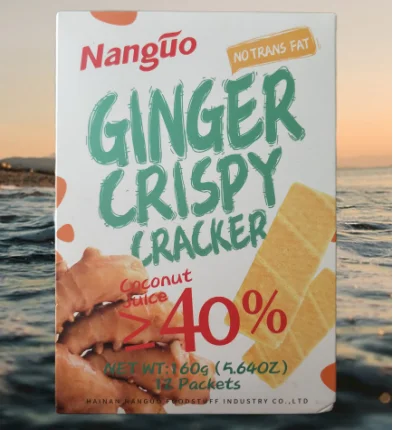 Nutrient Rich Healthy Ginger Coconut Crispy Cracker Biscuits Cookies