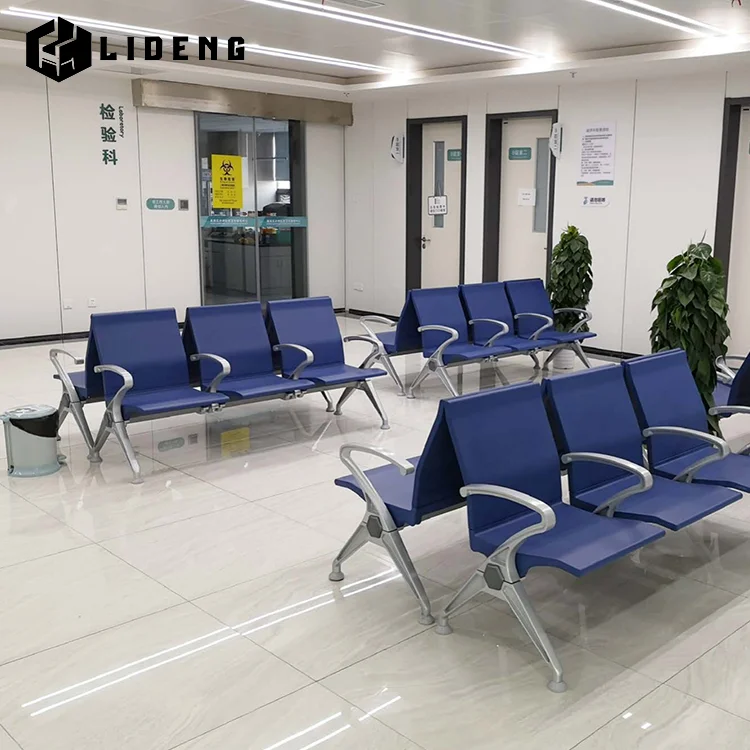 High Quality Airport Lounge Chairs, 3-seater Aluminum Pu Metal Lounge Chairs, Available in Multiple Colors