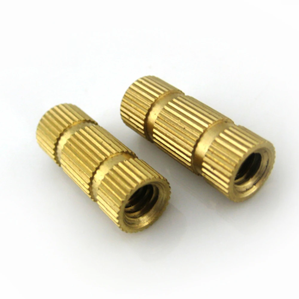 Threaded Insert Nuts 10-24 10-32 Brass Turning Part/brass Cnc Machining Micro Machining CNC Lathe Machining Parts 0.002~0.01mm