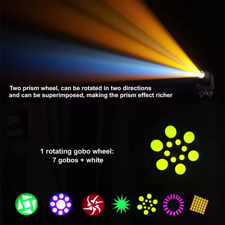 Circle Ring 450W Bsw Beam Spot Wash Zoom Led Moving Head Light For Wedding Dj Party