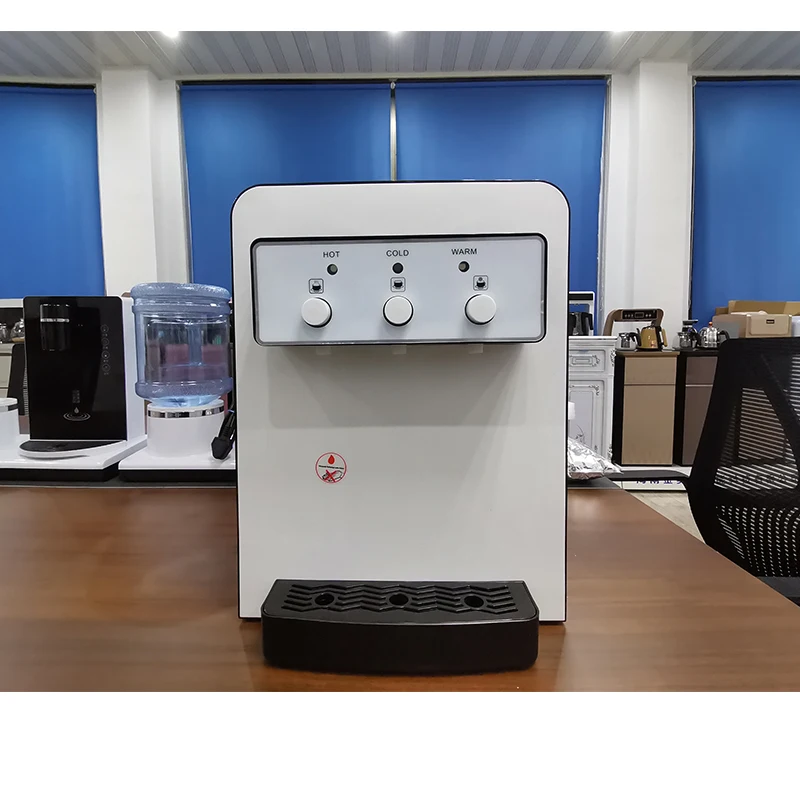 Desktop Cheapest Electronic Cooling Hot/Cool/Warm  Three Taps Water Dispenser