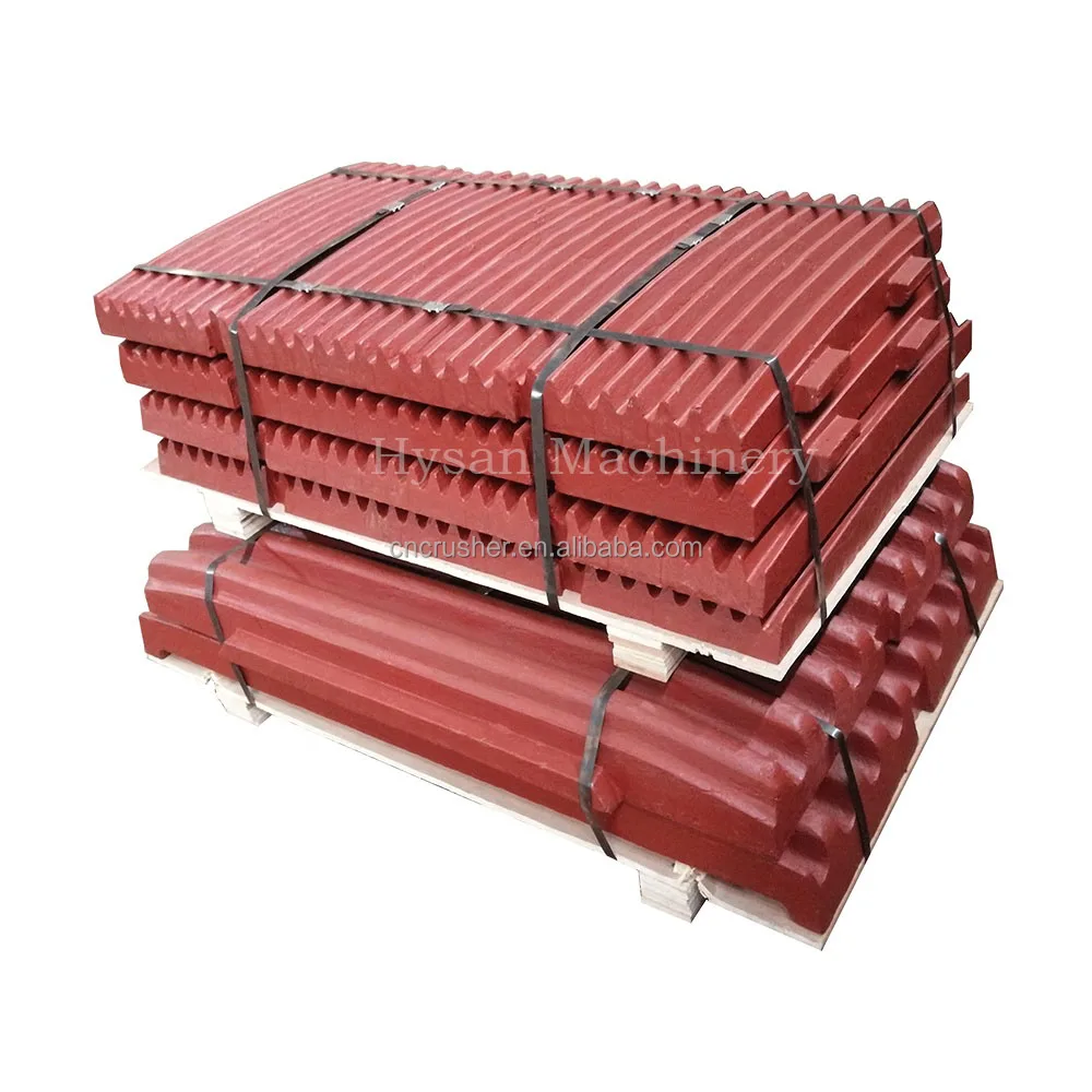 High Mn Steel Jaw Plates For Jaw Crushers
