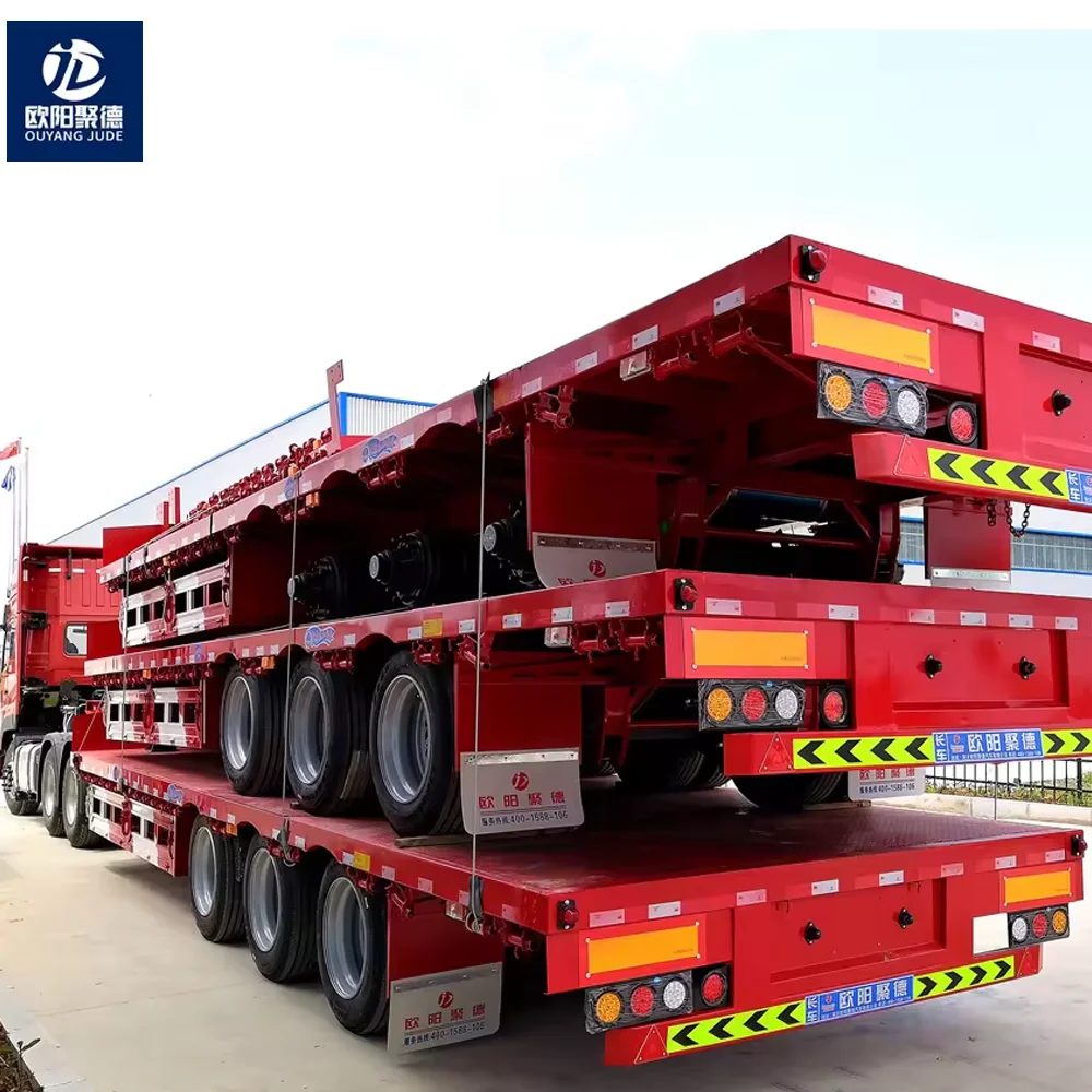 Высокое качество 3-осевые коммерческие Грузовые прицепы OYJD бортовой полуприцеп полузадний высококачественный грузовой задний прицеп