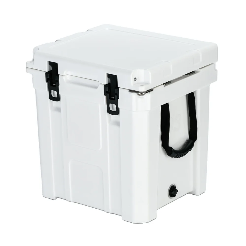 Panic buying 33QT rotomolded cooler  box  of keeping ice Keep warm for 6 days hard plastic chest