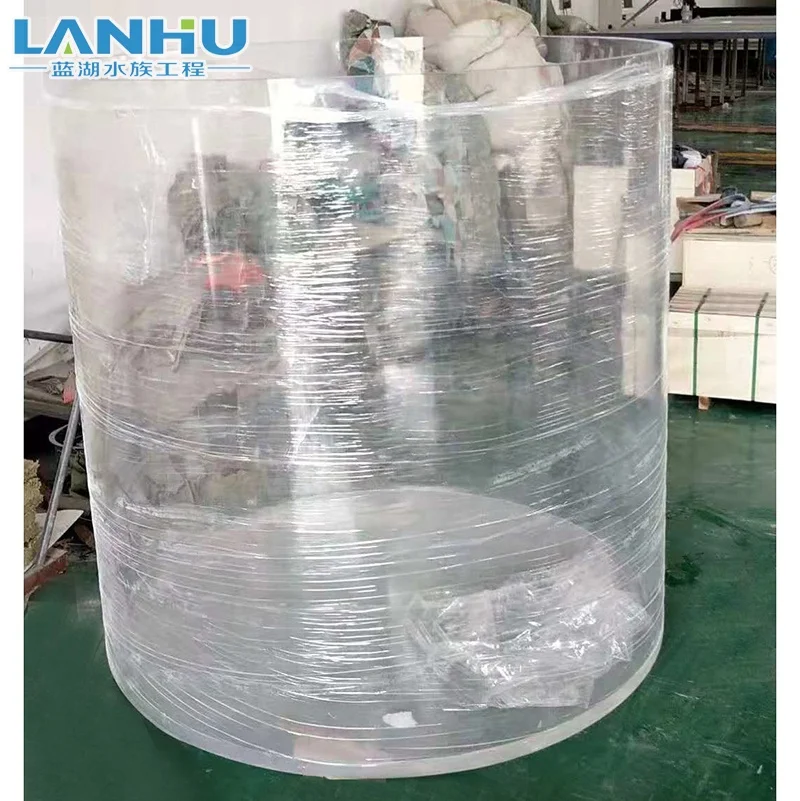 Clear acrylic cylinder panel acrylic aquarium wholesale fish aquarium big acrylic fish tank