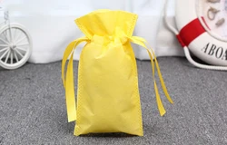 Wholesale High Quality Non Woven Fabric Mini Drawstring Bag Small Pouch