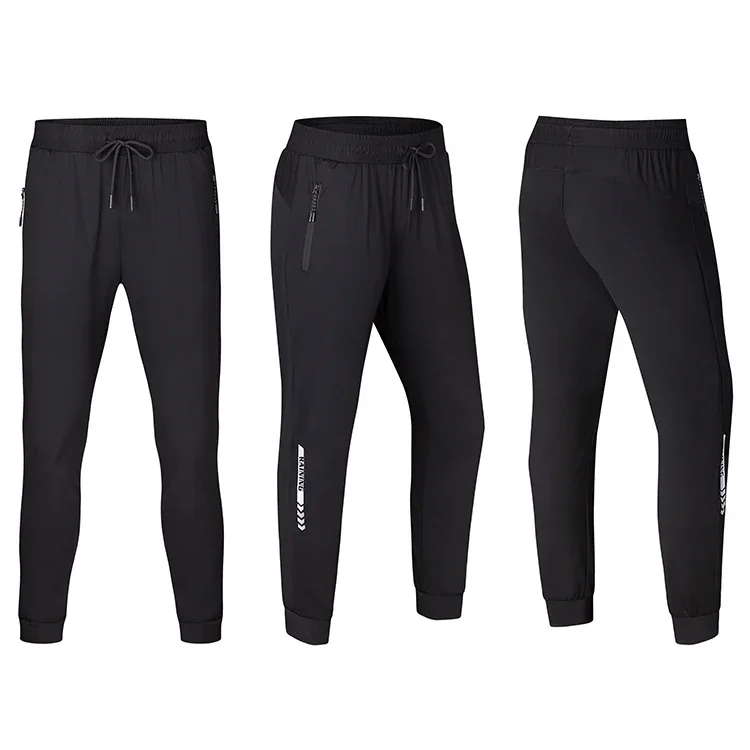 Custom Mens Side Zip Pockets Cooling Quick Dry Breathable Running Pants Gym Jogger Trousers Track Sports Pants Training Pants