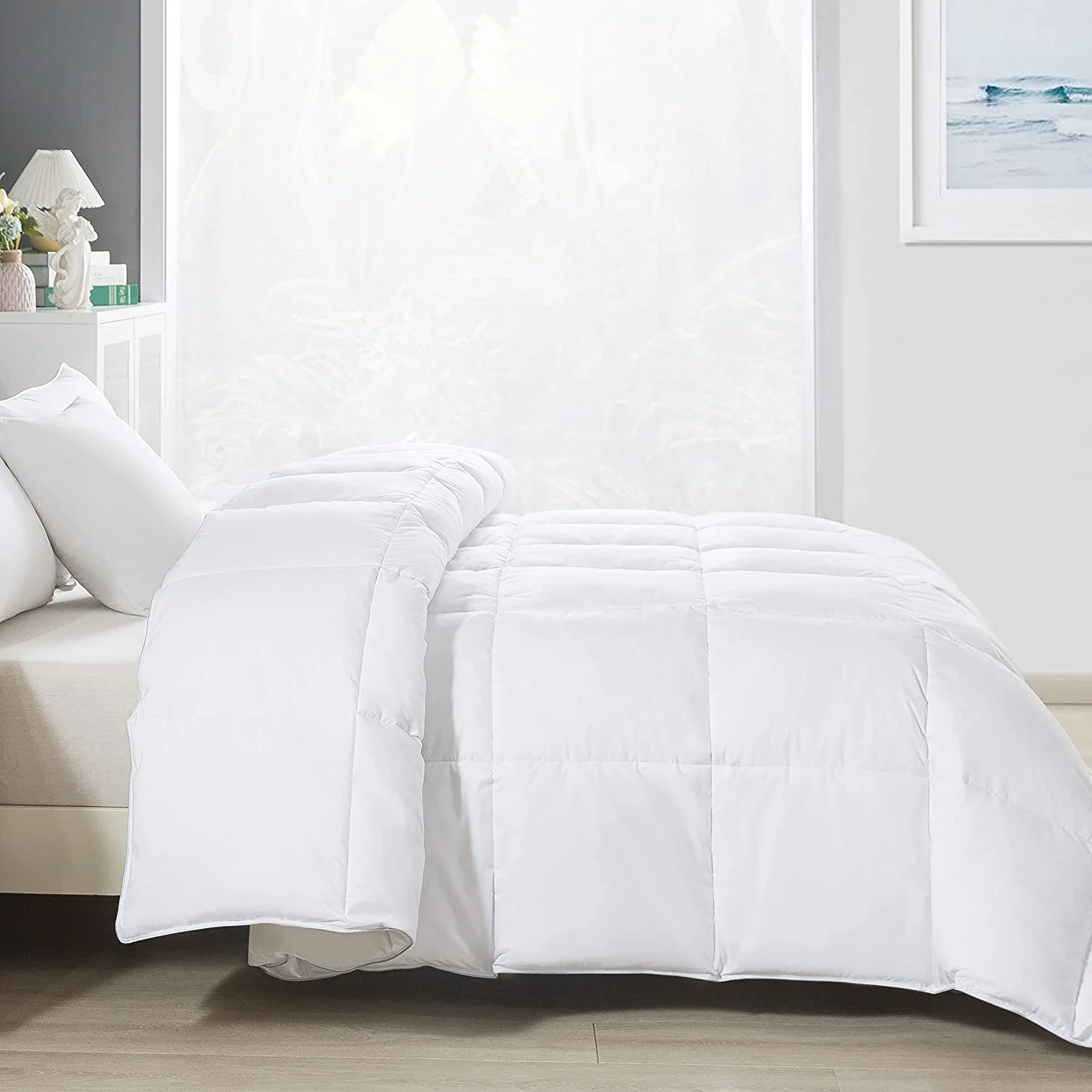 Luxury Hungarian Goose Down Feather Double Duvet Comfort Bed Cover Set with Anti Allergy Shells