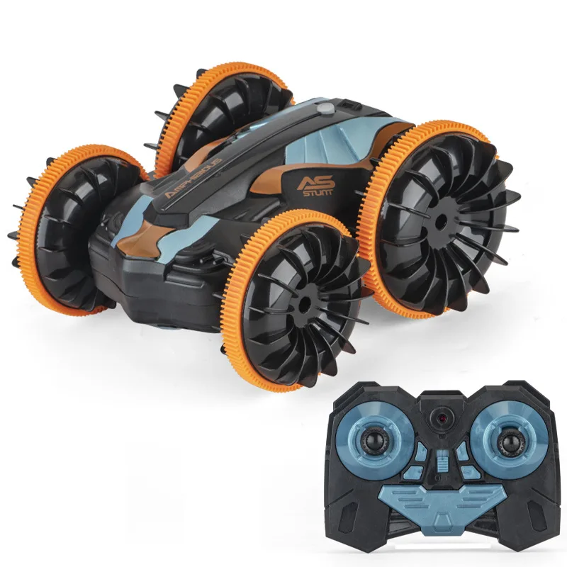 2.4G Mini Double-Sided RC Stunt Car Toys Waterproof remote control 4WD 360 Flip Rotate vehicle High Speed Climbing Amphibious