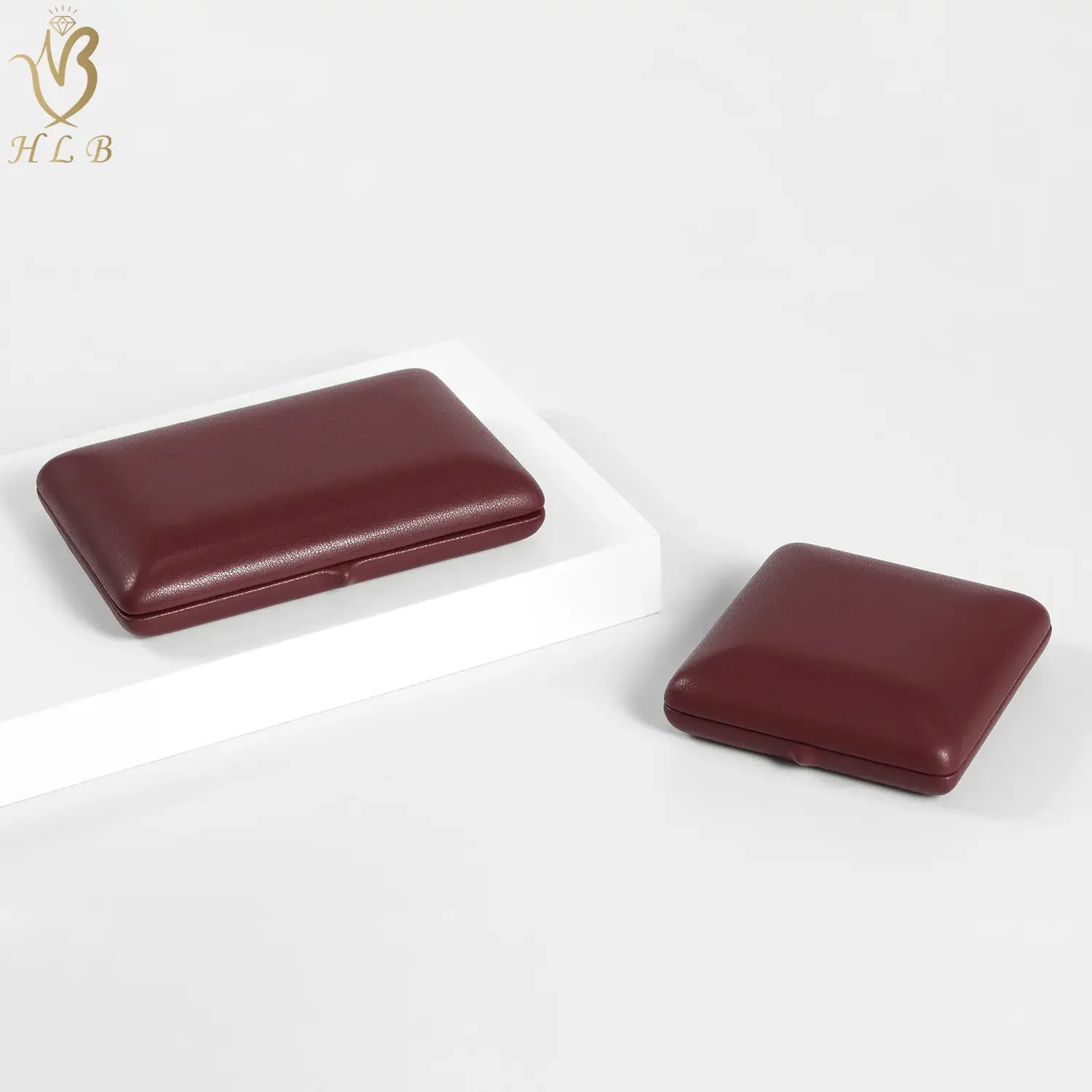 China Factory OEM luxury box packaging custom leather loose gemstone box travel jewelry case