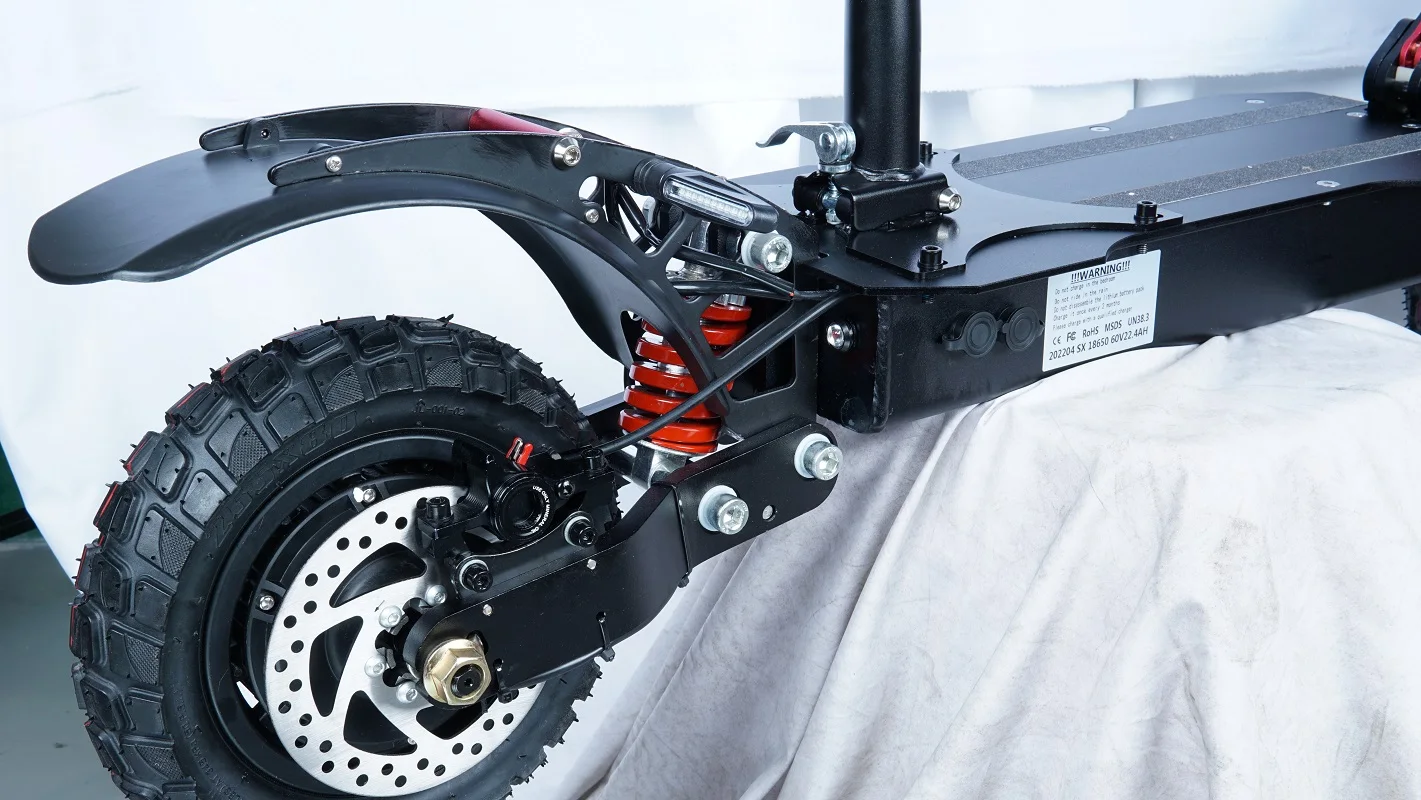 T4 Powerful 52V 26Ah 2400W Cruise Control Dual Motor Off Road With Seat Adult Electric Scooter