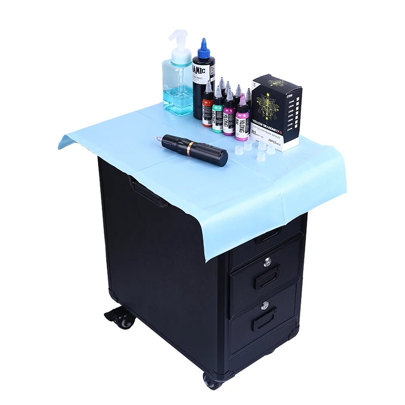 Tattoo High-Capacity  Draw-Bar Box Dual Purpose able Arm Bracket Portable Suitcase Tattoo Trolley Bag Artist Tools Storage Cas
