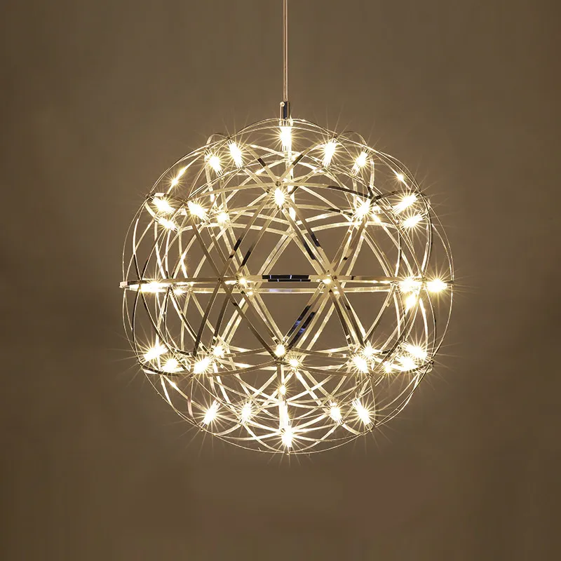 Nordic Minimalist Creative Restaurant Spark Ball LED Living Room Hanging Light spark ball