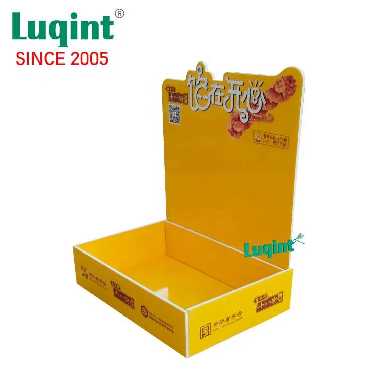 High Quality Custom Cardboard Counter Top Product Display Stand