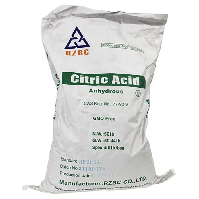 High Purity Fast Delivery Citric Acid Monohydrate/Anhydrous Powder