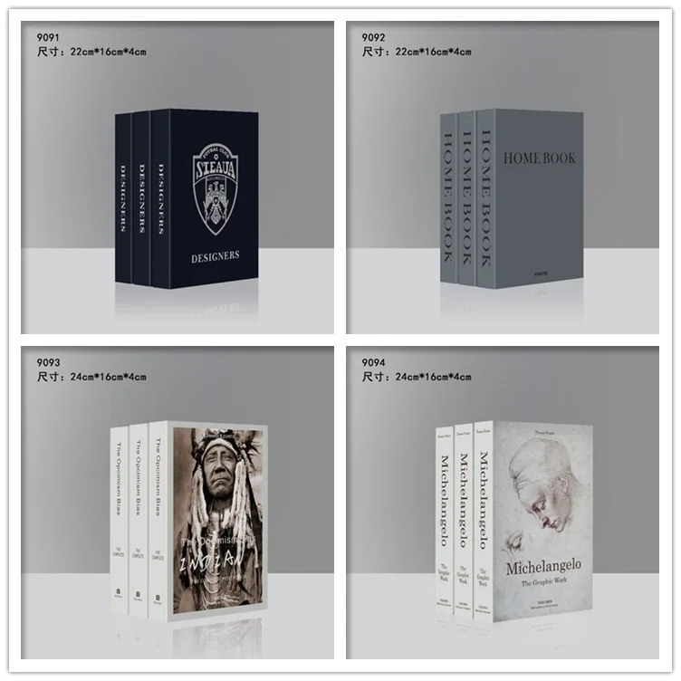 
wholesale custom faux books for decoration a4 book box book 
