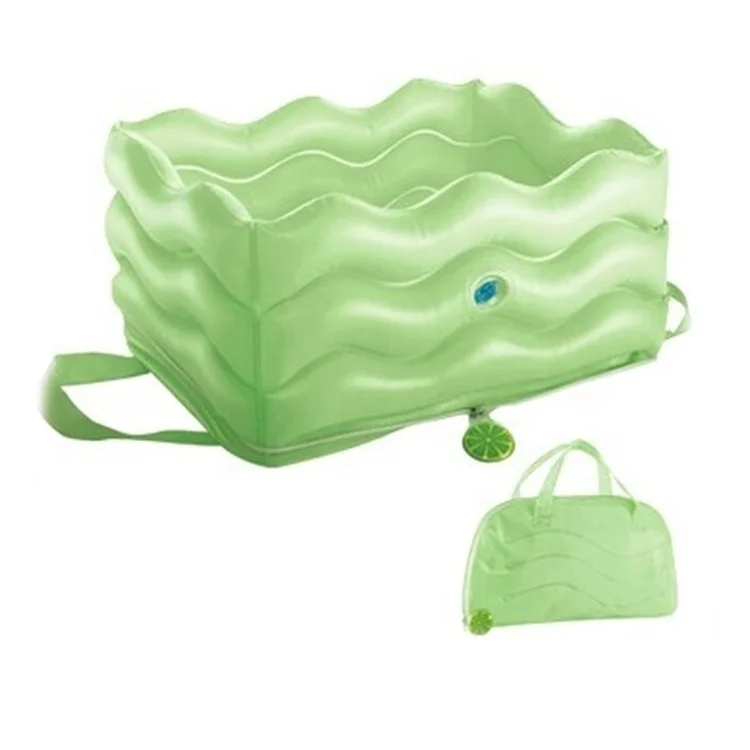 Professional custom Useful Foldable PVC Inflatable Foot Bath Tub Basin for Easy Storage