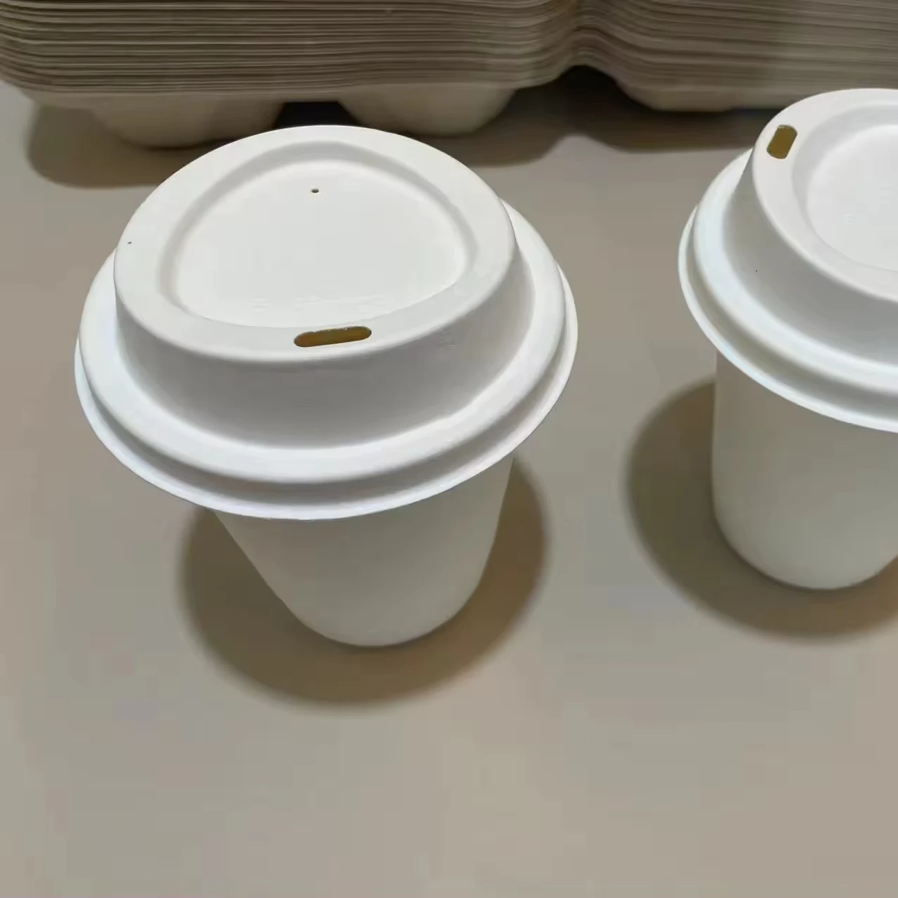 Wholesale price factory price disposable bio degradable  90mm Cup lid 902  100% eco friendly Cup Lid240524