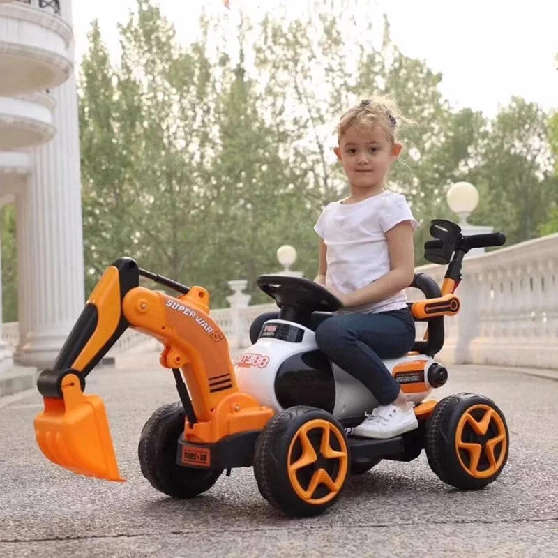 Best gifts kids wholesale fashion electric car baby car toy child ride on car excavator toy