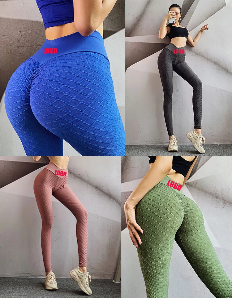 High Waist Push Up Mesh Knitting Yoga Pants Women  Seamless Sport Leggings Gym Tights Quick Dry Running Fitness Leggings