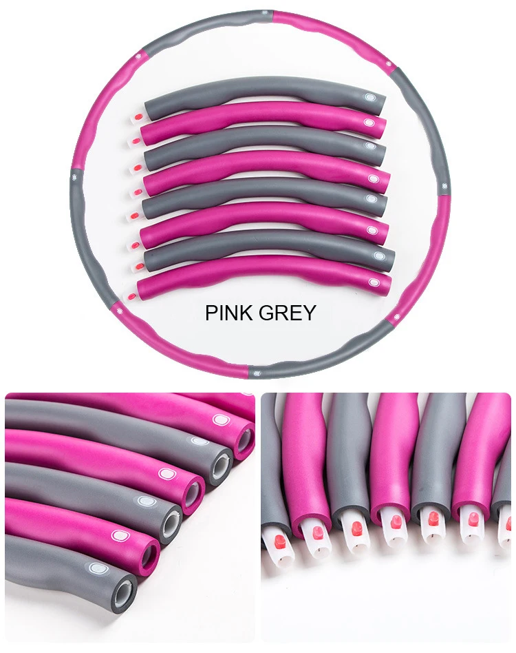 Wholesale Price Massage 8 Sections Children Sport Detachable Plastic Hula hoops For Kids