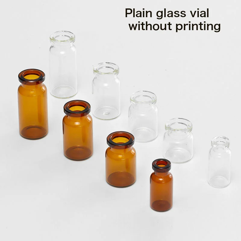 Wholesale premium perfume 2 ml 10ml 20ml clear crimp hplc borosilicate glass tubular injection vials sterile with plastic caps