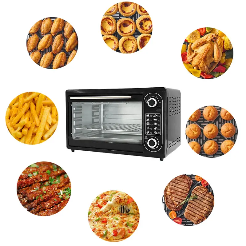 Hot style 45L smart cookies baking oven multifunctional mini tabletop electric oven for baking cake