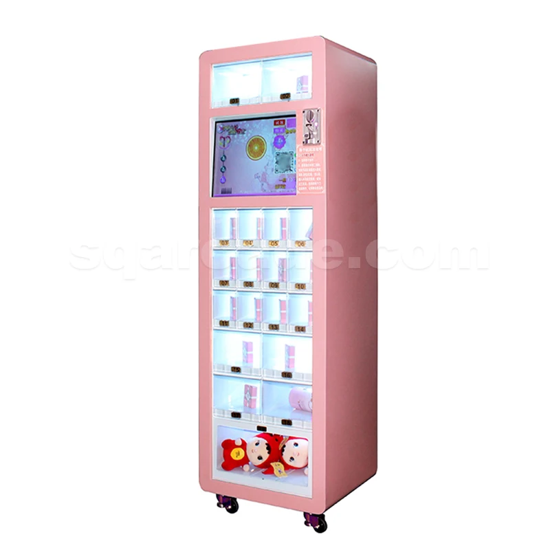 Self-service vending machine customized with coin-operated cash payment cosmetic lipstick vending machine
