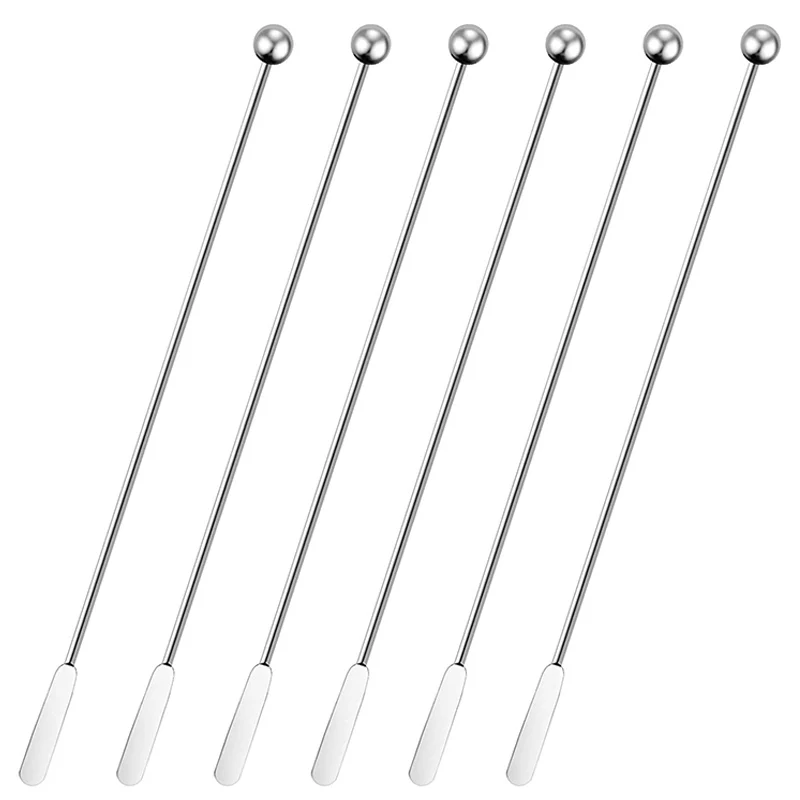 Disco Ball Drink Mixer Personalized Metal Stainless Steel Custom Swizzle Stick Picks Cocktail Stirrer