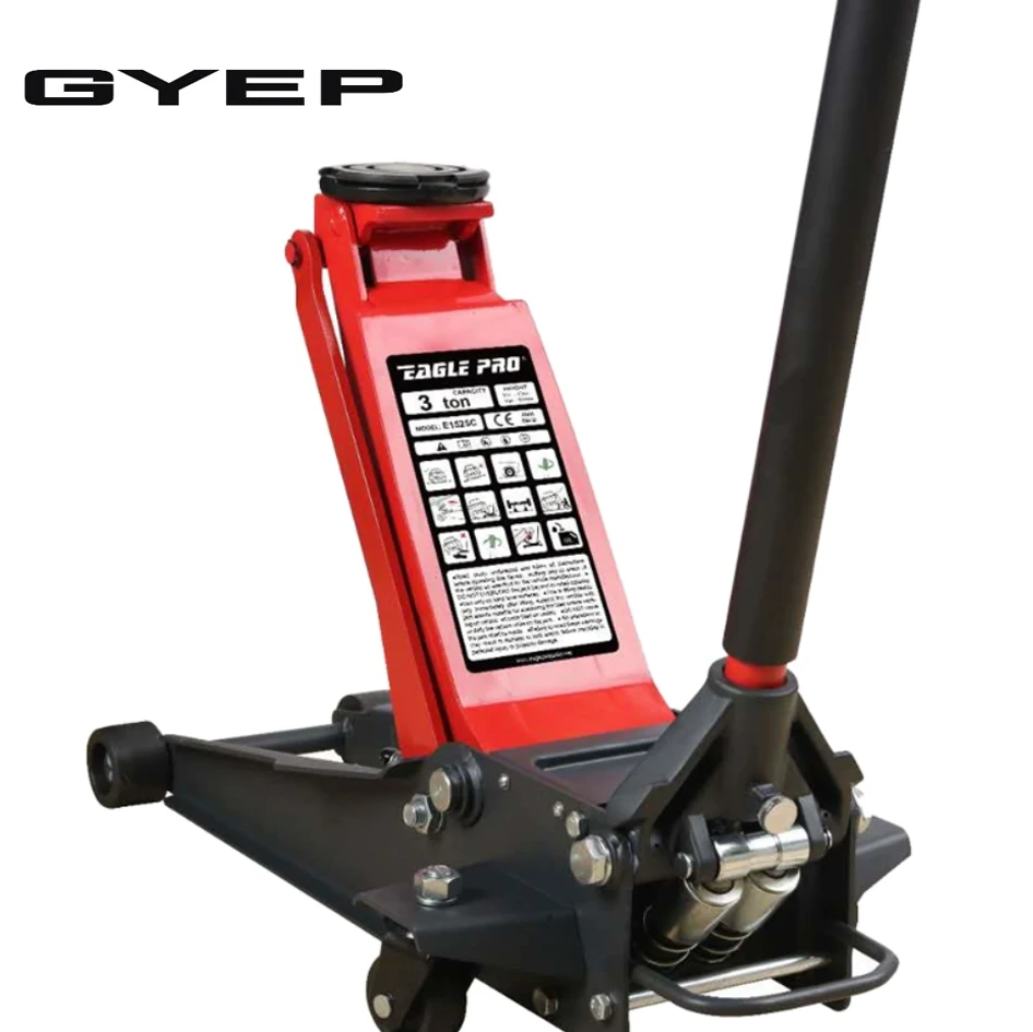 Auto Repair Dual Pump  New Horizontal Vertical Jack 3 tonnes Ultra Low Level Oil Pressure Jack