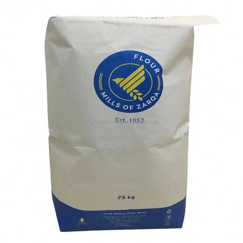 White Skimmed Milk Powder In 25 Kg Bag Flour Kraft Paper Bags For 10kg