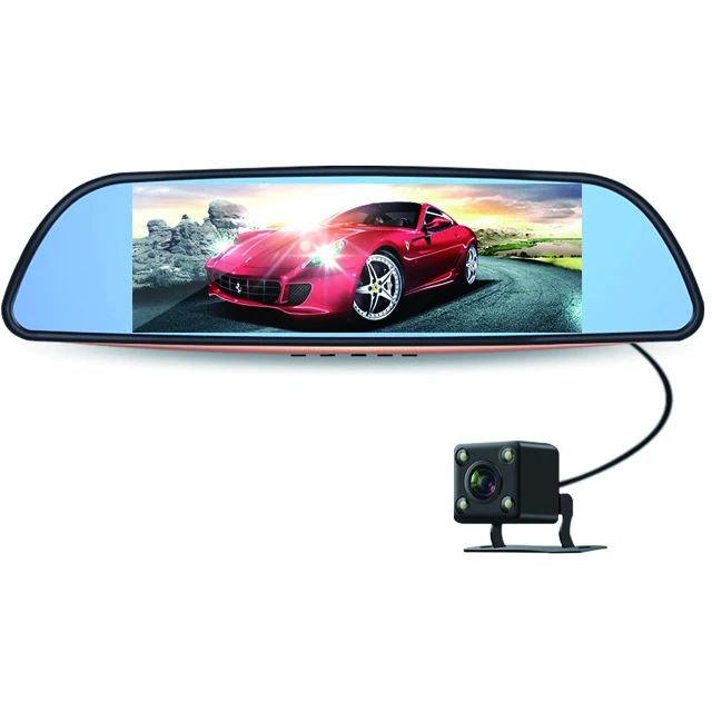 
Vanci H560 7' Display 1080P Parking Two Lens Driving Recorder Night Vision G-sensor Rearview Mirror Camera 
