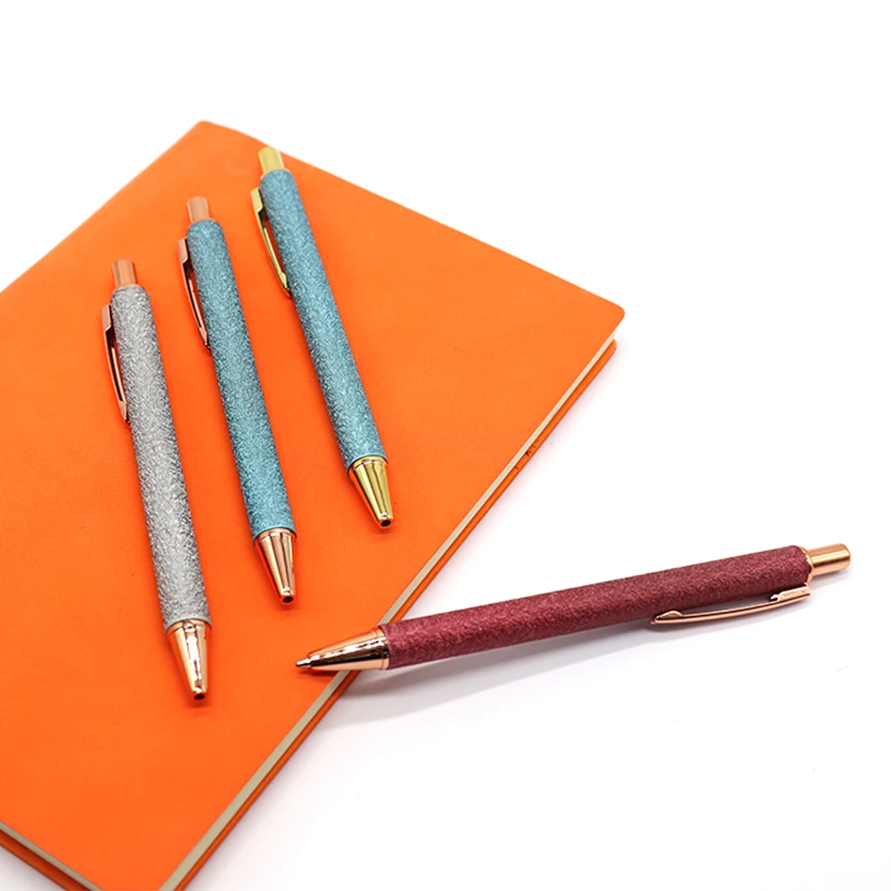 
customized metal gel pen ball point pen slim metal pen with pattern paint 