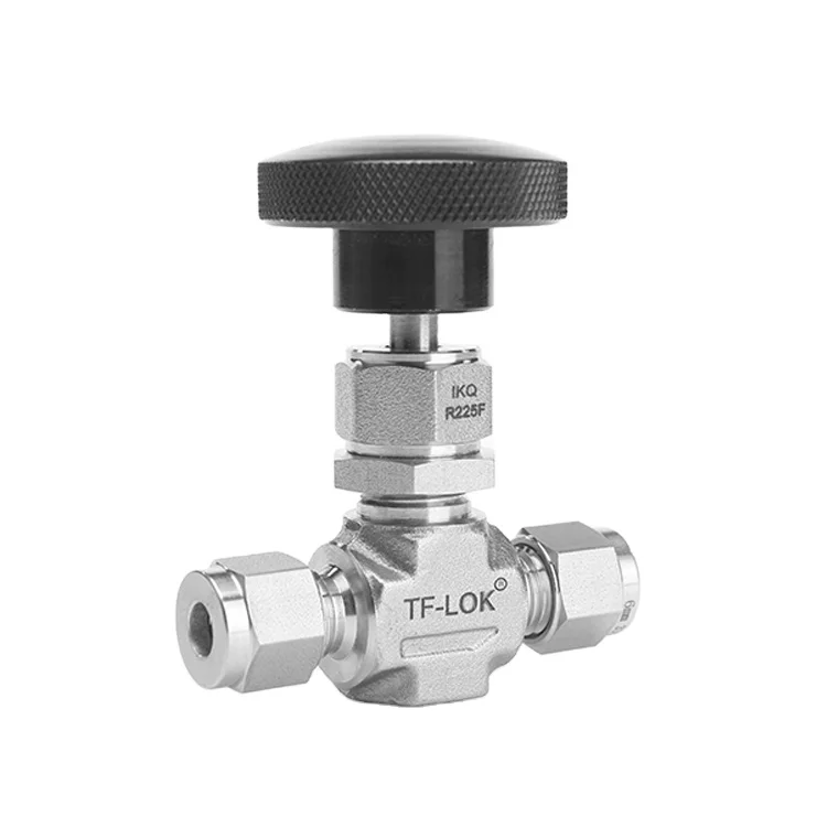 1/2 NPT Stainless Steel Needle Valve With Flange Ends 200psi Mounted Integral 1/8 inch Bonnet Needle Valve