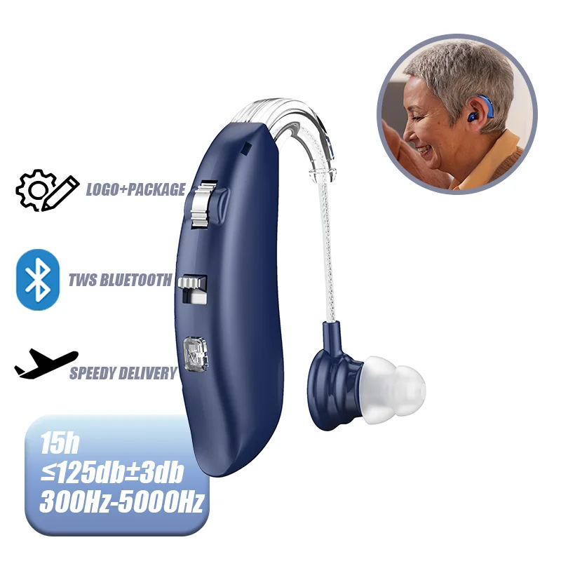 Digital BTE hearing aids for the deaf price list rechargeable portable hearing aid wholesale hearing aids manufacturer cheap