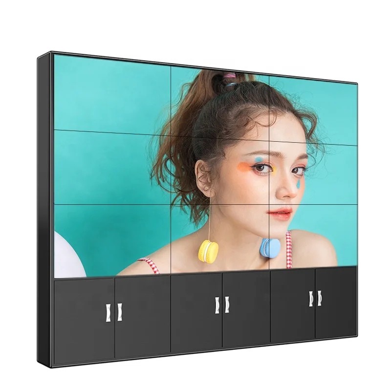 LOFIT LG panel 49 55 inch 2x2 2x3 3x3 1.7mm multi-screen videowall ultra-narrow bezel display did LCD video wall monitors