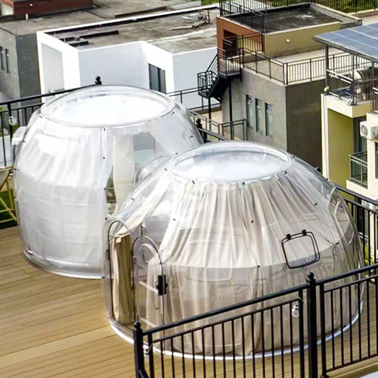 Pink Inflatable Bubble House Chinese Plastic Igloo Outdoor Garden Bubble House Transparent For Restaurant Houses Bubble