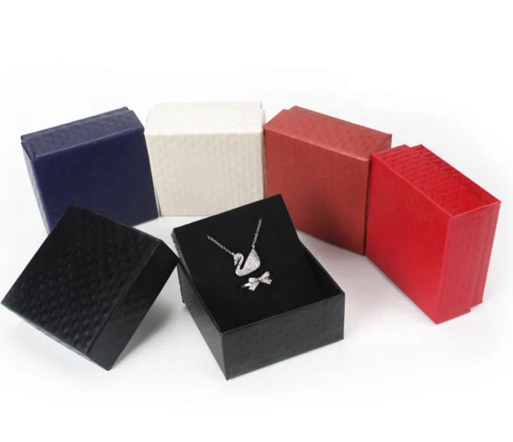 Spot wholesale custom jewelry packaging necklace bracelet ring earrings paper packing box