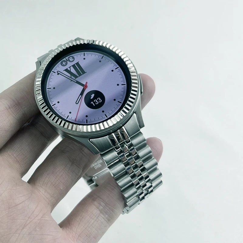 Galaxy Watch jubiler Strap For Samsung Galaxy  Watch 6 5 4 pro 40mm 42mm 44mm 45mm 46mm,No gap jubiler watch band