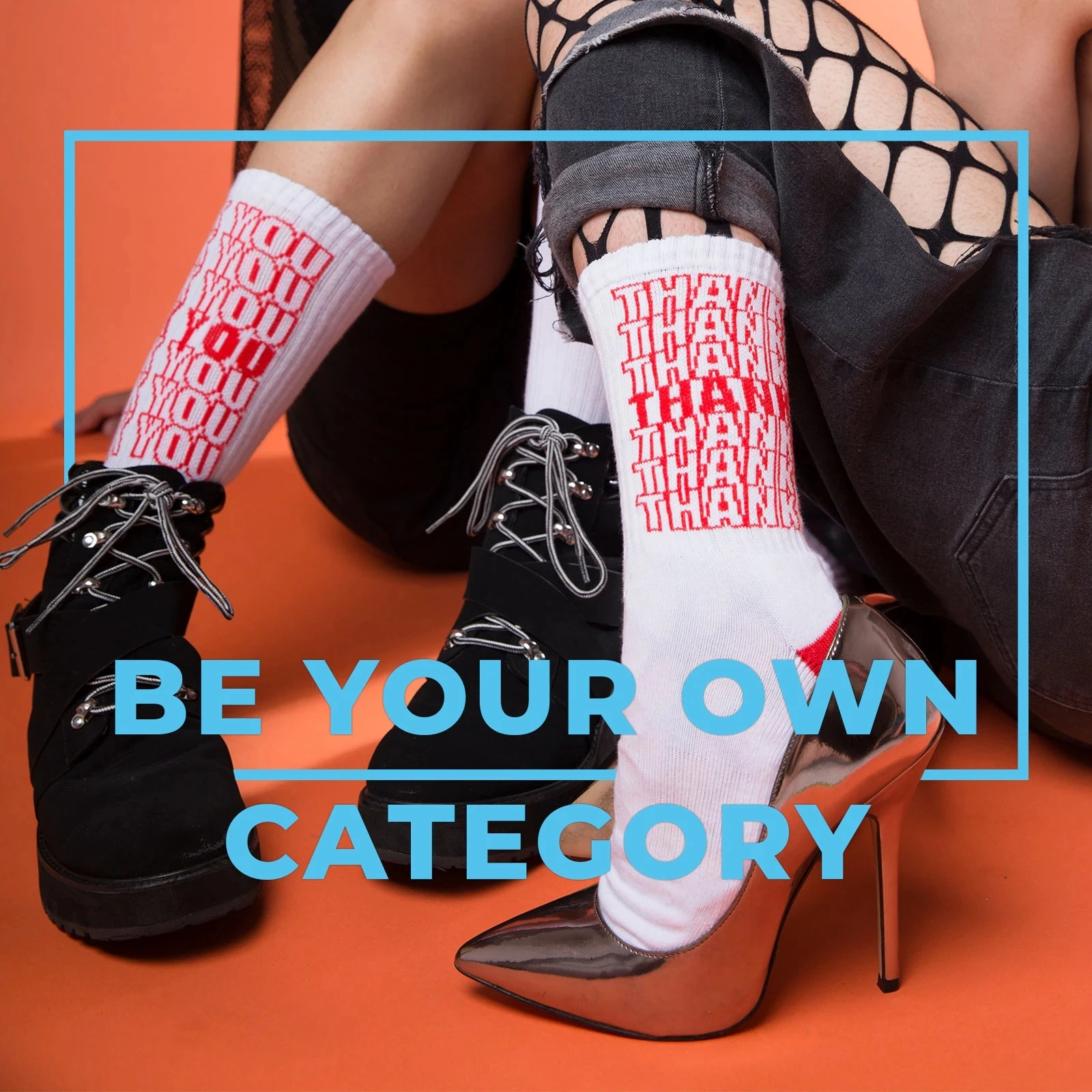 
Custom funny saying knitting word letter socks cotton crew athletic sock 