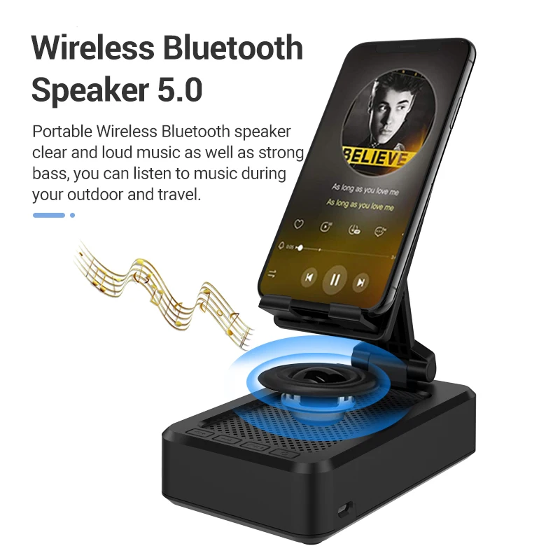 Новейший портативный складной настольный держатель для мобильного телефона с логотипом без рук пластиковая ленивая многофункциональная Экологически чистая универсальная подставка