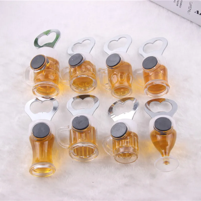 Creative Bottle Opener Beer Mug Wine Opener Kitchen Accessories Fridge Magnets