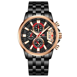 Relojes Hombre Mini Focus MF0352G Rainbow Color Fashion Men Wrist Watches Waterproof Chronograph Quartz Hip Hop Watch