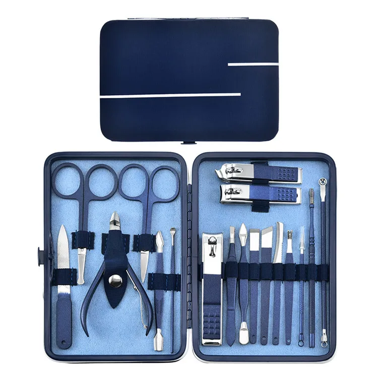 Manufacturer Stainless Steel Toe Nail Clipper Set 18PCS Manicure Pedicure Set Nail Cutter Kit