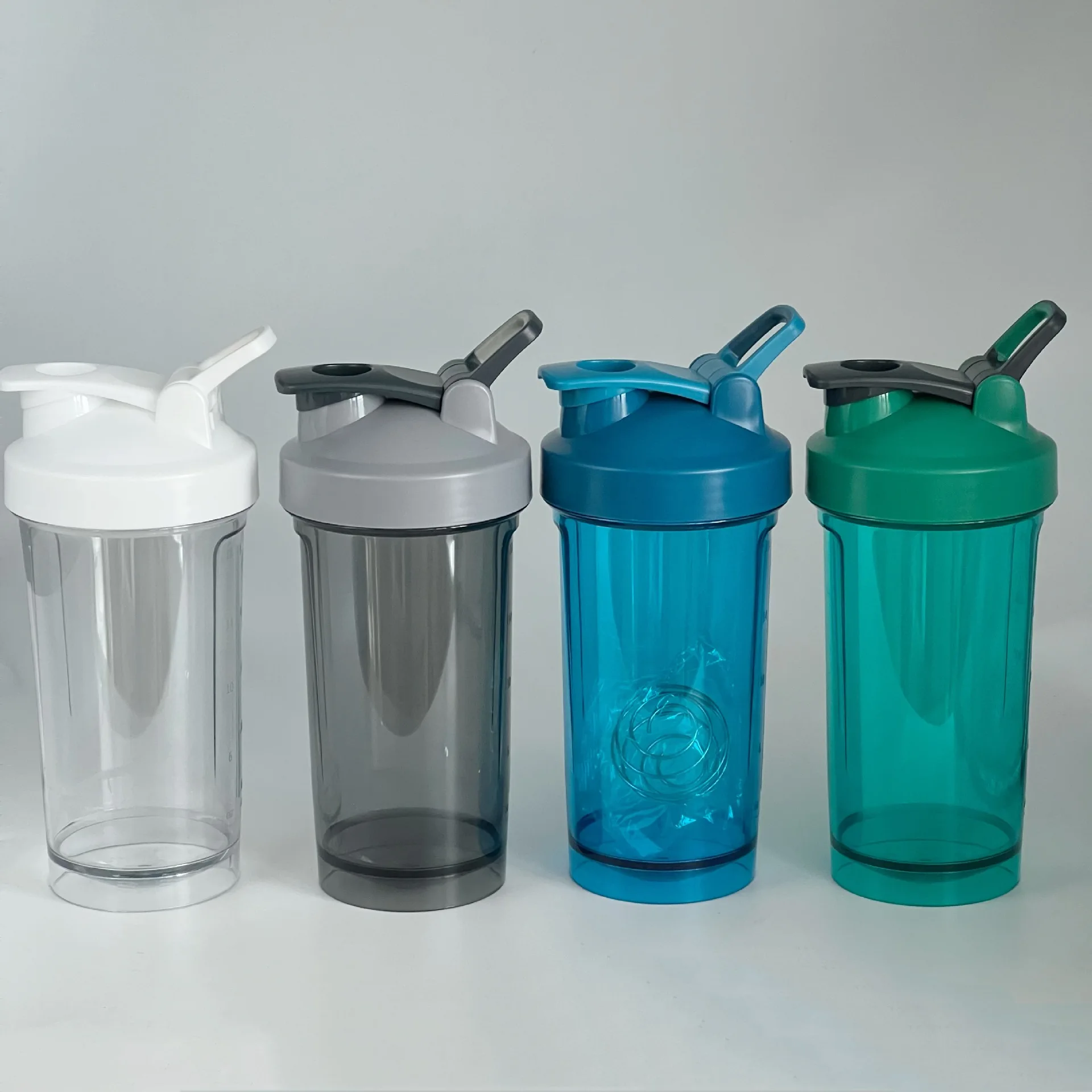 Custom Blender Powder Mixing Ball Protein Cup Sports Plastic Bottle Shaker With Lock