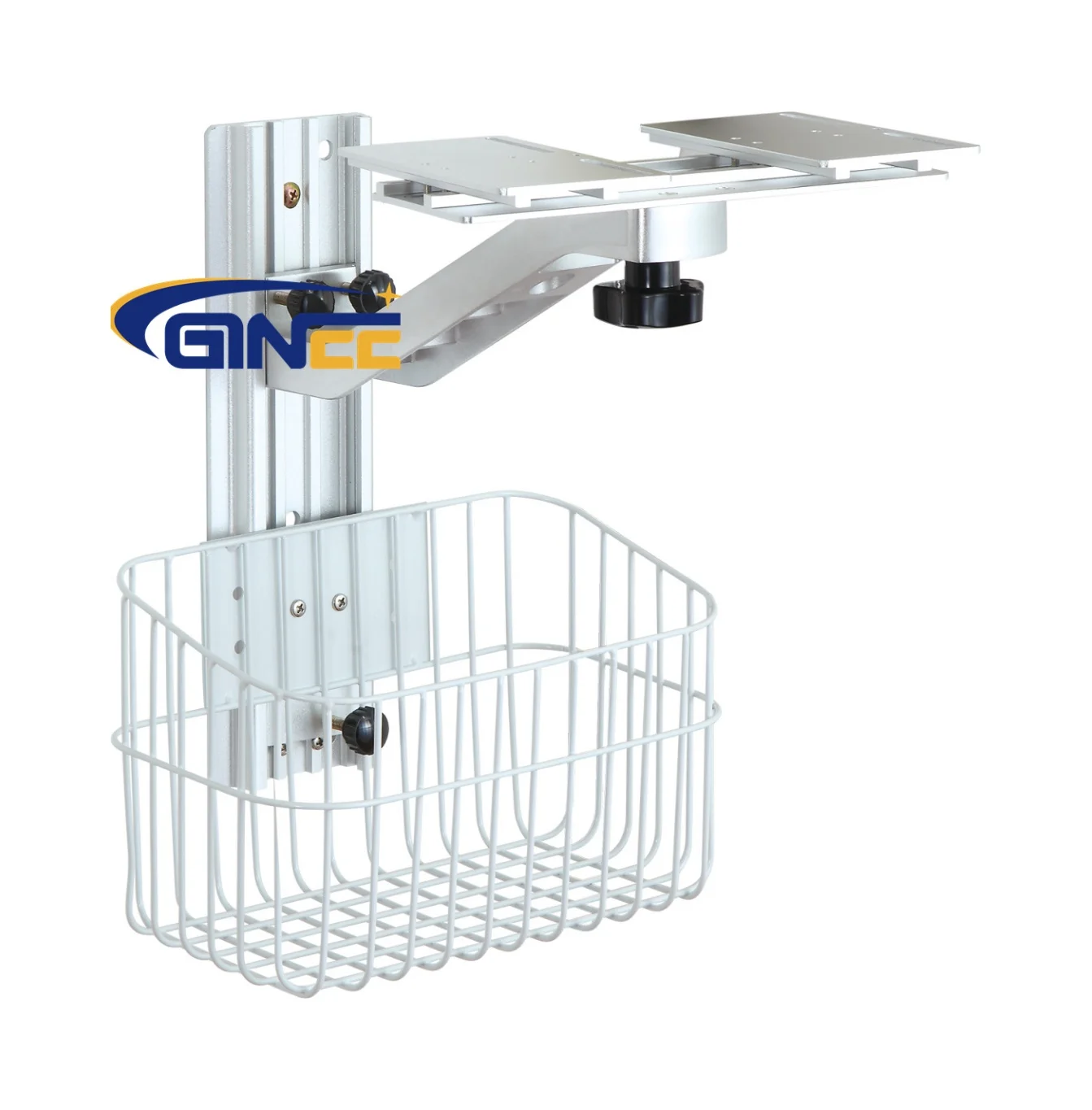 Ginee Medical Wall-mounted monitor cart bracket good quality medical trolley hospital use cart