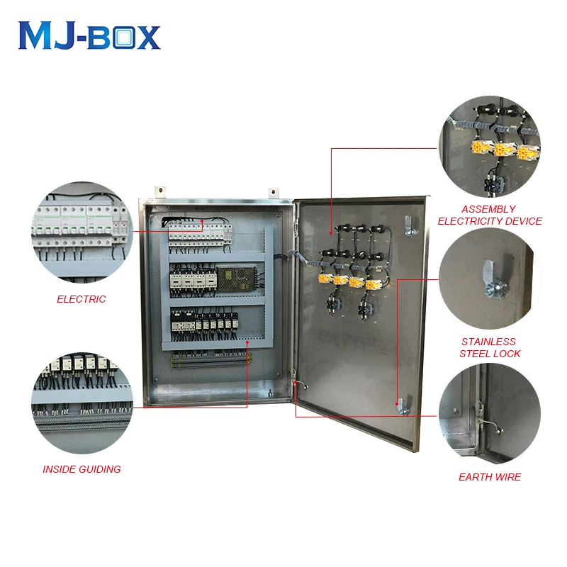 Industrial electronic equipment control panel enclosures with push button outdoor cabinets rittal Stainless steel control cabine